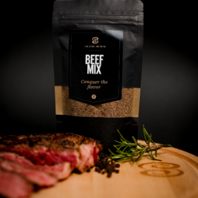 Beef mix zwart vierkant